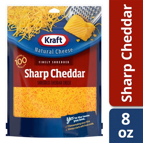 kraft sharp cheddar finely shredded cheese  oz bag walmartcom