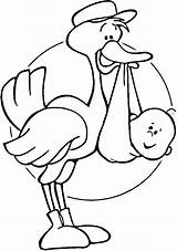 Stork Cicogna Storch Kleurplaat Desenho Ooievaar Ausmalen Cegonha Buone Supercoloring Kleurplaten Unico Colorear Störche Ispirazione Cigüeña Onesie Geburt Bocian Stampare sketch template