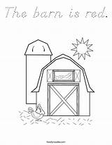 Barn Red Coloring Built California Usa sketch template