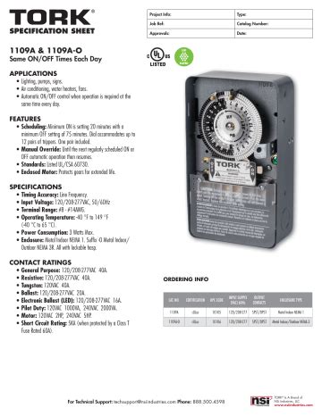 tork  mechanical lighting timer   care guide manualzz