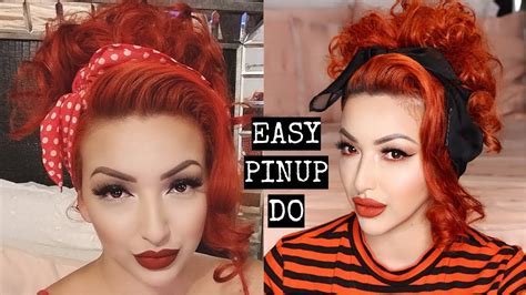 how to easy pinup hair do youtube