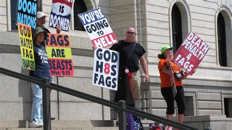 Kansas Church Group Protests Same Sex Marriage Law Mpr News