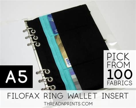 zipper wallet insert  filofax finsbury  coral size  etsy