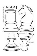Schachfiguren Schach Malvorlagen Raumschmuck Kidsweb Spezial sketch template