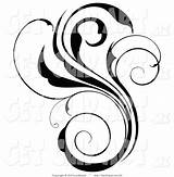Swirls Flourish Clipartmag Clipart sketch template