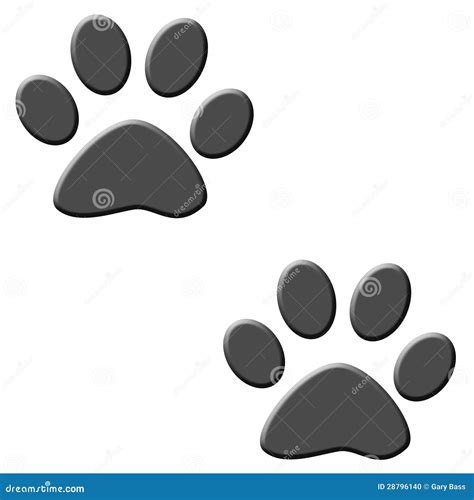 cat tracks stock illustration illustration  prints