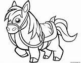 Horse Coloring Kids Pages Printable Funny Print Preschoolers Prints sketch template