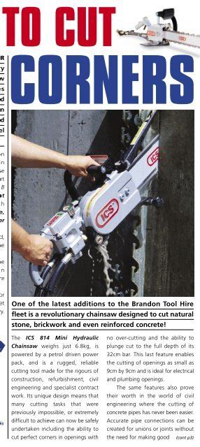 mini hydraulic  brandon tool hire