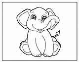 Elefante Desenho Páginas sketch template