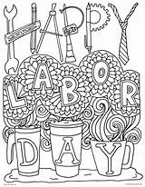 Coloring Labor Pages Printable Kids Adults Summer Happy Sun sketch template