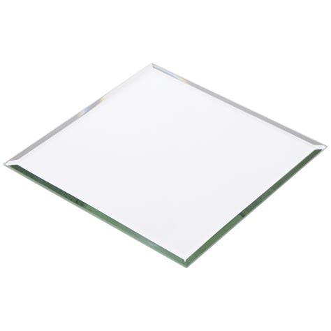 Plymor Square 3mm Beveled Glass Mirror 5 Inch X 5 Inch