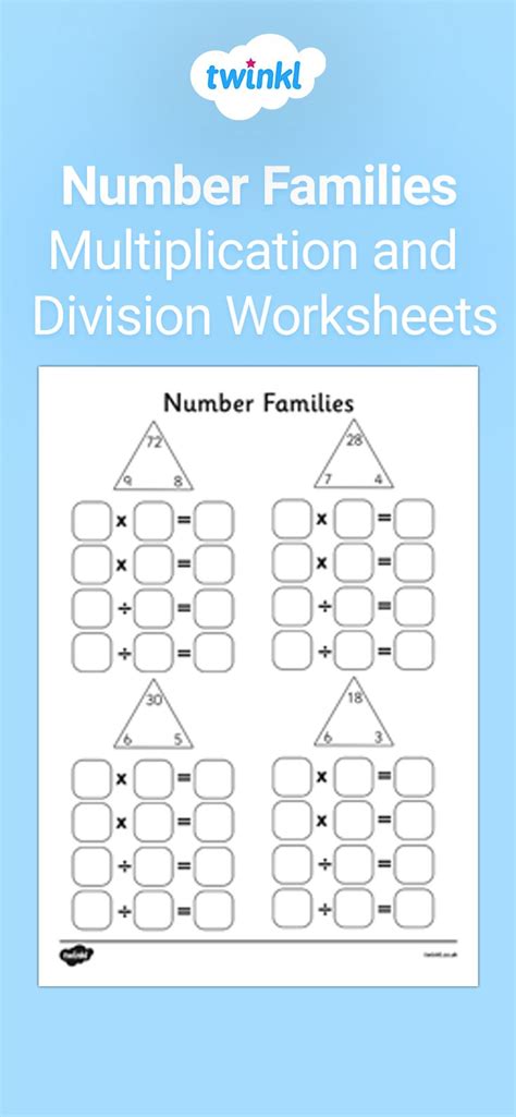 number families worksheets