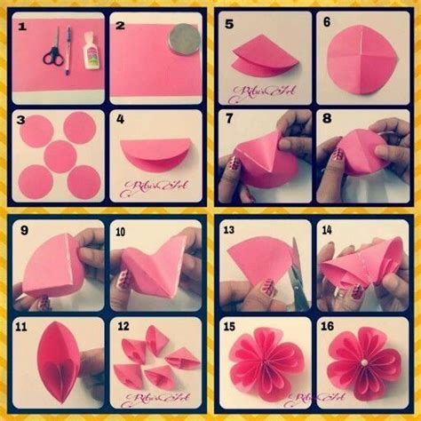flower tutorial simple craft ideas skillofkingcom paper origami flowers paper