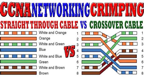 ccna networking ethernet crimping straight  cable  crossover cable  hindi youtube
