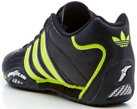 adidas originals goodyear adi racer trainers black green  ebay