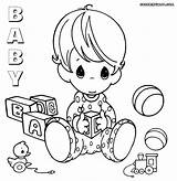 Baby Coloring Pages Toys Print sketch template