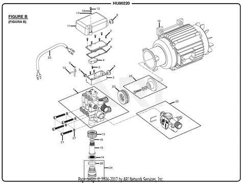 homelite hu electric pressure washer parts diagram  figure