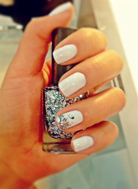 essie instant hot silver glitter nails hair  nails nails