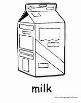 Coloring Pages Color Food Milk Drinks Drink Nature Sheets Printable Kids Carton Found sketch template