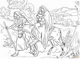 Egypt Joseph Coloring Mary Flight Into Pages Christmas Sheet Printable Jesus Bible Crafts Drawing Kids Sheets During sketch template