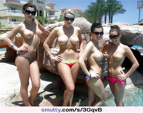 group outdoor bikini topless chooseone far right