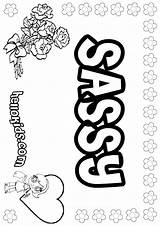Coloring Pages Sassy Names Bubble Name Cassie Letters Color Hellokids Chloe Printable Print Girl Online Posters Getcolorings Getdrawings Template sketch template