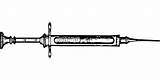Needle Syringe Shot Svg Hypodermic Clip Injection Drawing Vaccine Medicine Clipart B12 Vaccination Vitamin Goats Transparent Medical Health Cliparts Injections sketch template