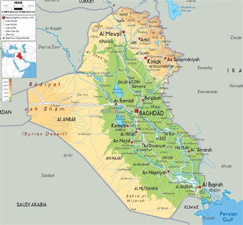 landkarte irak