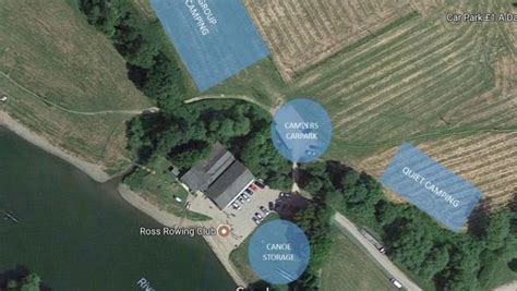 camping booking ross rowing club