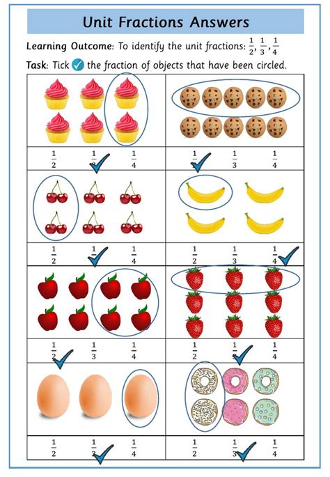 fractions year   worksheets unit fractions teaching resources unit fractions