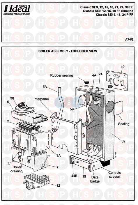 ideal classic se ff boilerdiagram heating spare parts