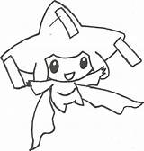 Jirachi Pokemon Coloring Popular Library Draw Coloringhome sketch template