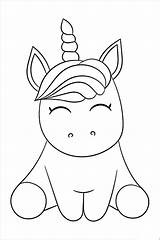 Unicorn Coloringbay раскраска sketch template