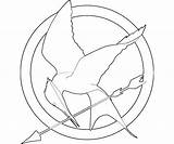 Hunger Games Coloring Pages Printable Mockingjay Drawing Game Getdrawings Popular Coloringhome sketch template