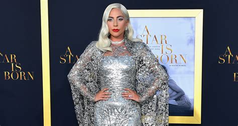Lady Gaga Shimmers In Silver At ‘a Star Is Born’ Premiere In La Lady