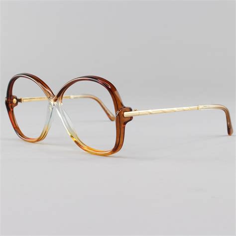 vintage 80s glasses clear brown eyeglasses 1980s aesthetic etsy