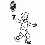 Tennis Hitting sketch template