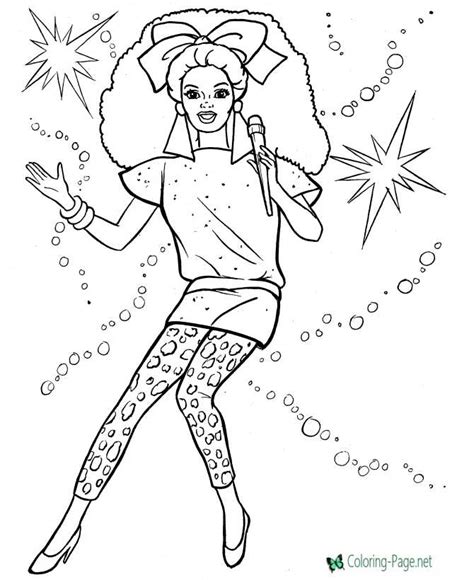 rock stars coloring page