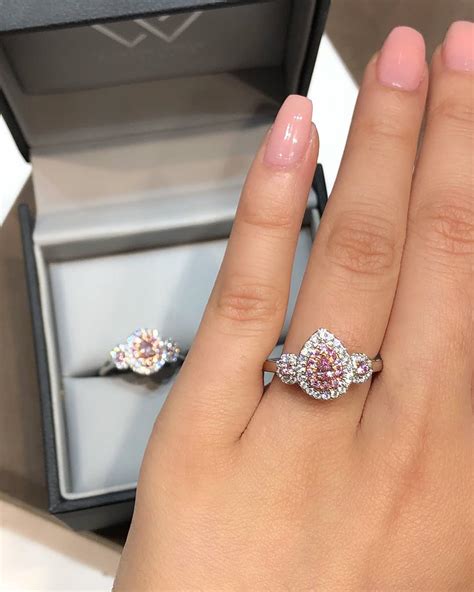 buy pink diamond engagement rings  sydney wedded wonderland