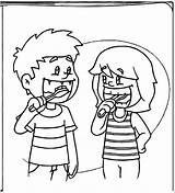 Teeth Brushing Brush Clipart Coloring Pages Hair Boy Clip Drawing Tooth Cliparts Kid Colouring Cartoon Template Vampire Clipartix Kids Girl sketch template