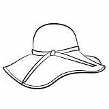 Coloring Pages Hat Floppy sketch template
