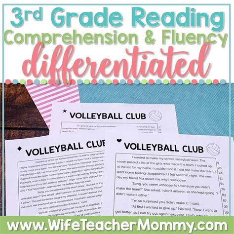 grade differentiated reading comprehension  fluency google