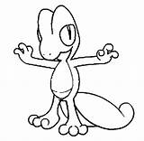 Pokemon Treecko Pages Coloring Easy Drawing Template Drawings Getdrawings Ponyta Pokémon Getcolorings Color Printable Coloriage Et sketch template