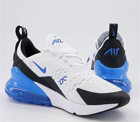 nike air max  gs trainers white blue black unisex