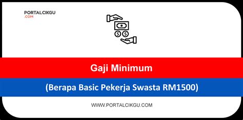 gaji minimumberapa basic pekerja swasta rm portal cikgu