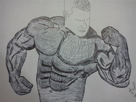 hafiyhamdan muscle man drawing