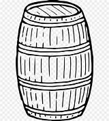 Keg Coloring Wooden Template Barrel Clip sketch template