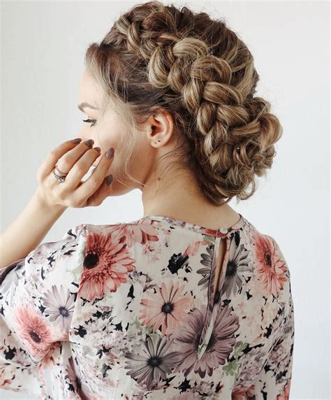 super pulled  dutch updo pretty hairstyles braided hairstyles wedding hairstyles good