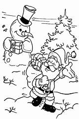 Kleurplaat Kerstman Kleurplaten Noel Colorat Claus Craciun Nieve Mannen Sneeuwpop Navidad Weihnachten Kerstmis Muneco Planse Manner P33 Pupazzi Neve Entregando sketch template