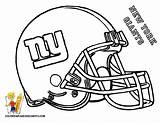 Giants Coloring Ny Helmet Pages Printable Football York Helmets sketch template